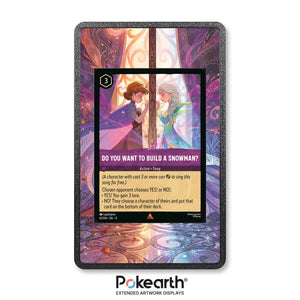 Do You Want To Build a Snowman? 61/204- Disney Lorcana Extended Artwork Display Case - Display Case Extended Artwork Pokearth