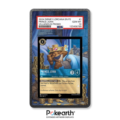 Principe Giovanni - Amante dell'Oro 1/P2 - Custodia con Artwork Esteso per Carte Gradate - Display Case Extended Artwork Pokearth