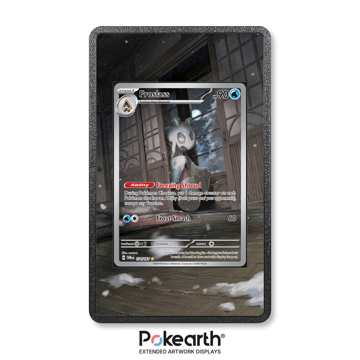 Froslass 174/167 - Custodia con Artwork Esteso per Carte Pokémon - Display Case Extended Artwork Pokearth