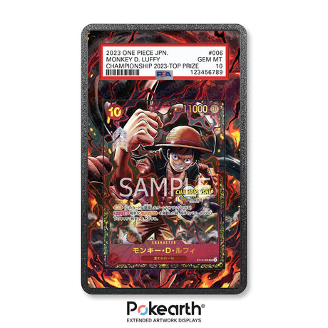 Monkey.D. Luffy ST10-006 - Custodia con Artwork Esteso per Carte Gradate - Display Case Extended Artwork Pokearth