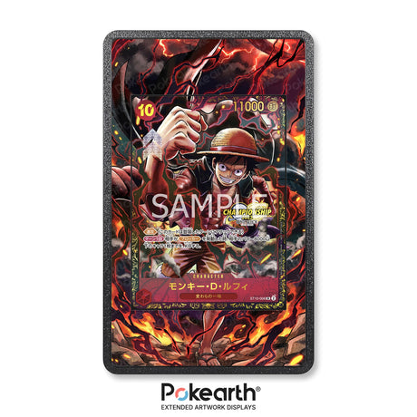 Monkey.D. Luffy ST10-006 - One Piece Extended Artwork Display Case - Display Case Extended Artwork Pokearth