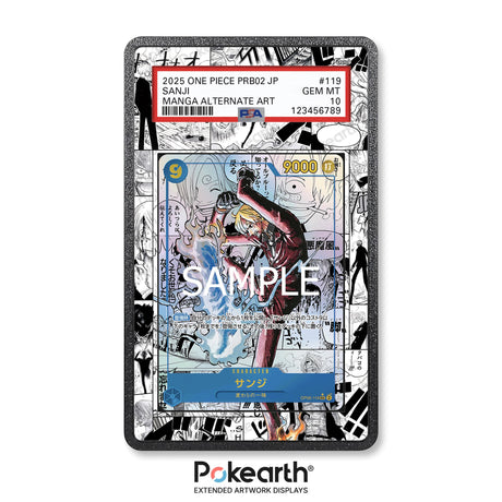 Sanji OP06-119 Manga - Graded Card Extended Artwork Display Case - Display Case Extended Artwork Pokearth
