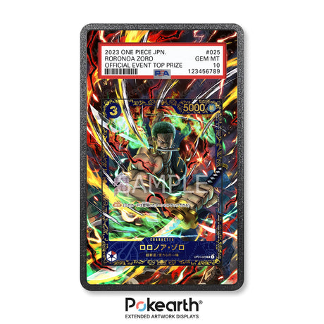 Roronoa Zoro OP01-025 - Graded Card Extended Artwork Display Case - Display Case Extended Artwork Pokearth