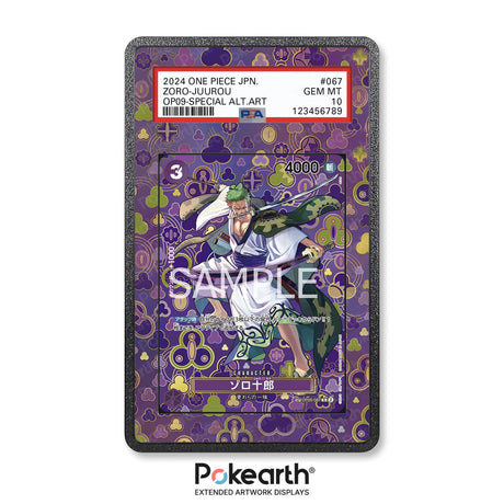Zoro-Juurou OP05-067 - Graded Card Extended Artwork Display Case - Display Case Extended Artwork Pokearth