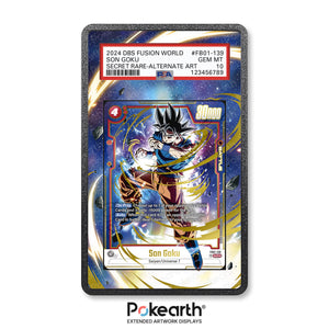 Son Goku FB01-139 - Graded Card Extended Artwork Display Case - Display Case Extended Artwork Pokearth