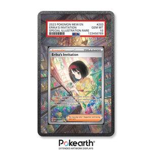 Erika's Invitation 203/165 - Graded Card Extended Artwork Display Case - Display Case Extended Artwork Pokearth
