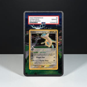 Latios Delta Species 9/113 - Bewertete Karte mit Extended-Artwork-Display-Case