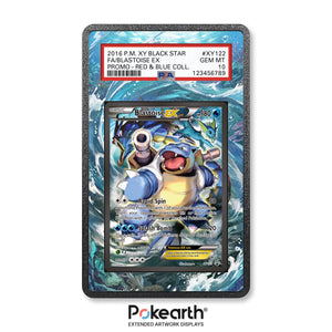 Blastoise EX XY122 - Graded Card Extended Artwork Display Case - Display Case Extended Artwork Pokearth