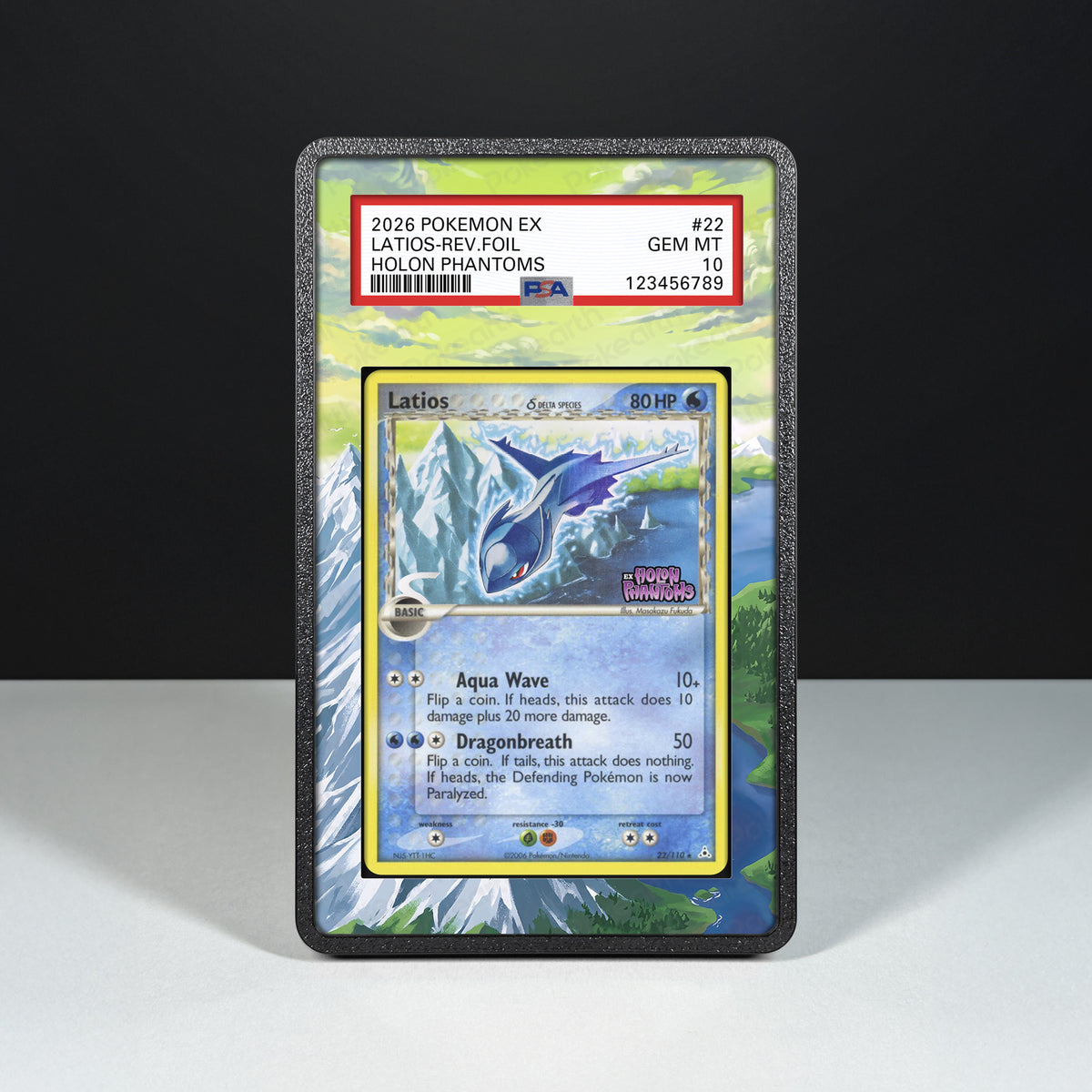 Latios Delta Species 22/110 - Hülle mit erweitertem Artwork für bewertete Karten