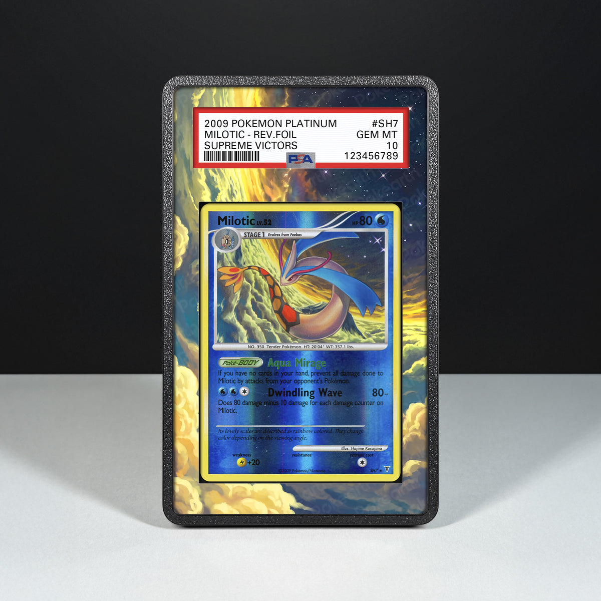 Milotic Lv. 52 SH7 - Case mit erweitertem Artwork für bewertete Karten