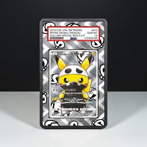 Pretend Team Skull Pikachu 013/SM-P – Case mit erweitertem Artwork für bewertete Karten
