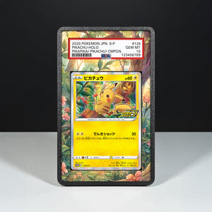 Pikachu 124 S-P - Gehäuse mit erweitertem Artwork für bewertete Karten