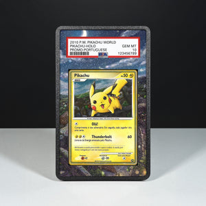 Pikachu PW (Portugiesisch) – Hülle mit erweitertem Artwork für bewertete Karten