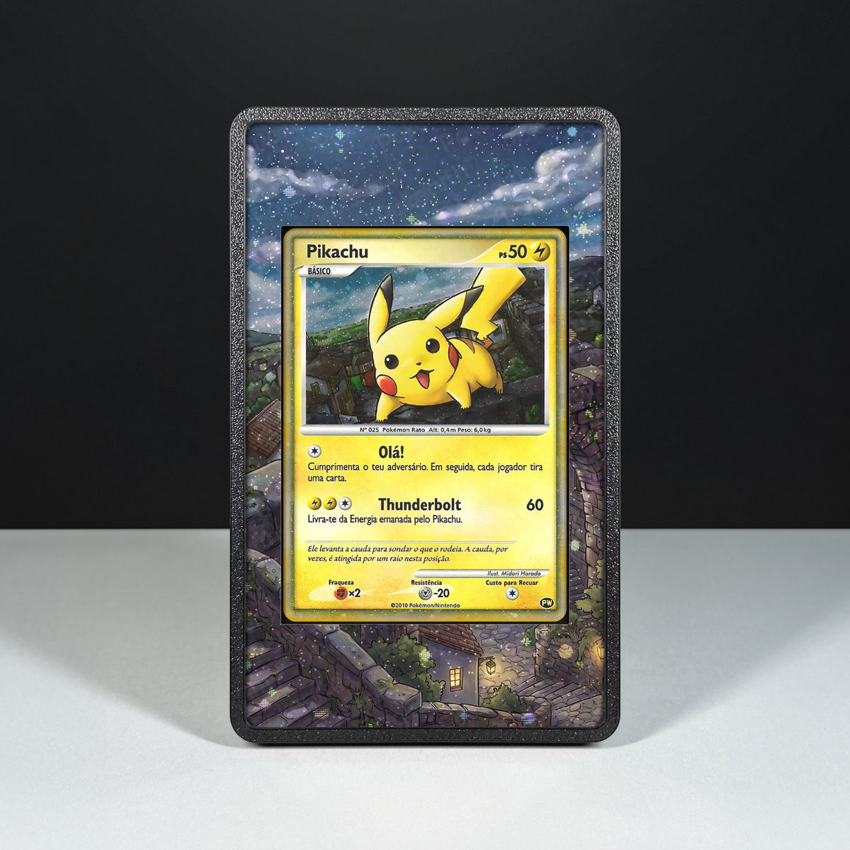 Pikachu PW (Portugiesisch) – Hülle mit erweitertem Artwork für Pokémon-Karten