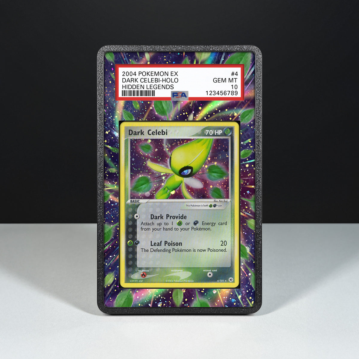 Dark Celebi 4/101 - Hülle mit erweitertem Artwork für bewertete Karten