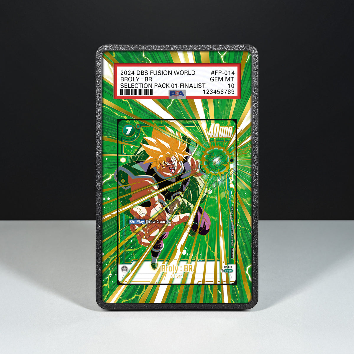 Broly : BR FP-014 - Hülle mit erweitertem Artwork für bewertete Karten
