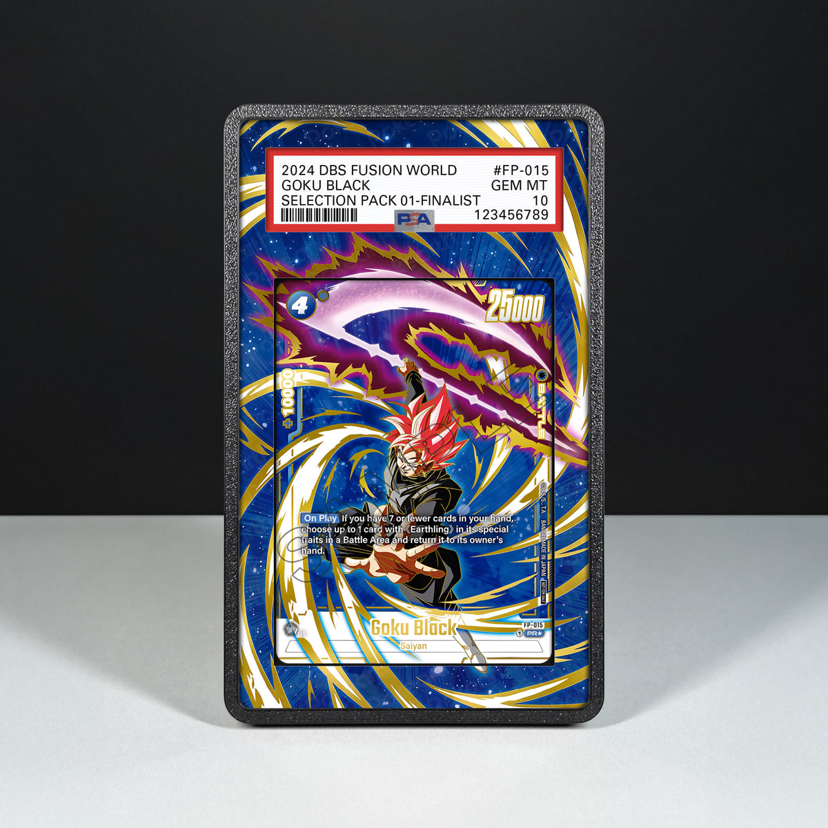 Goku Black FP-015 – Hülle mit erweitertem Artwork für bewertete Karten