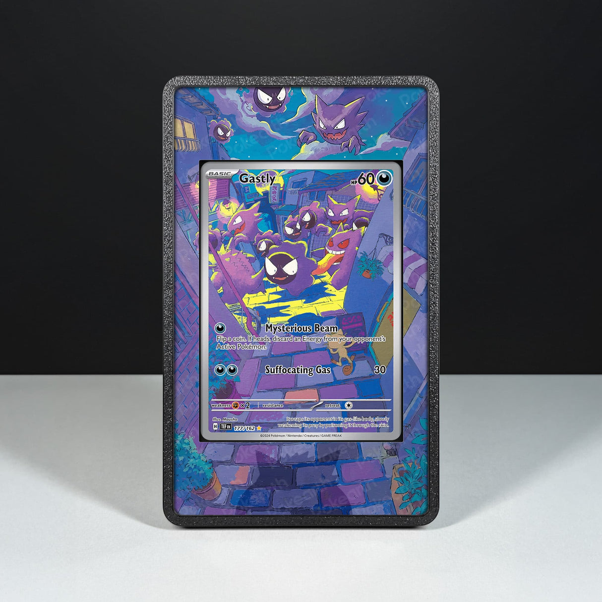 Gastly 177/162 - Custodia con Artwork Esteso per Carte Pokémon - Display Case Extended Artwork Pokearth