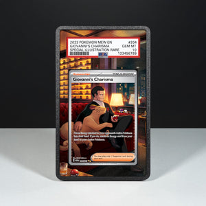 Giovanni's Charisma 204/165 - Graded Card Extended Artwork Display Case - Display Case Extended Artwork Pokearth