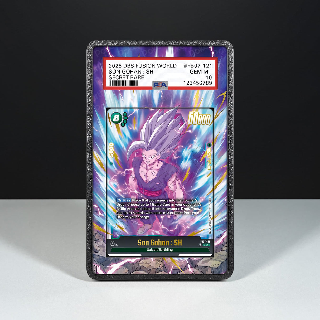 Son Gohan : SH FB07-121 - Graded Card Extended Artwork Display Case - Display Case Extended Artwork Pokearth