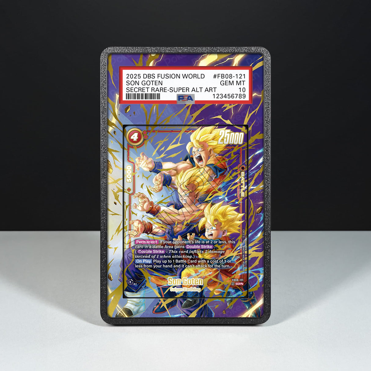 Son Goten FB08-121 - Graded Card Extended Artwork Display Case - Display Case Extended Artwork Pokearth