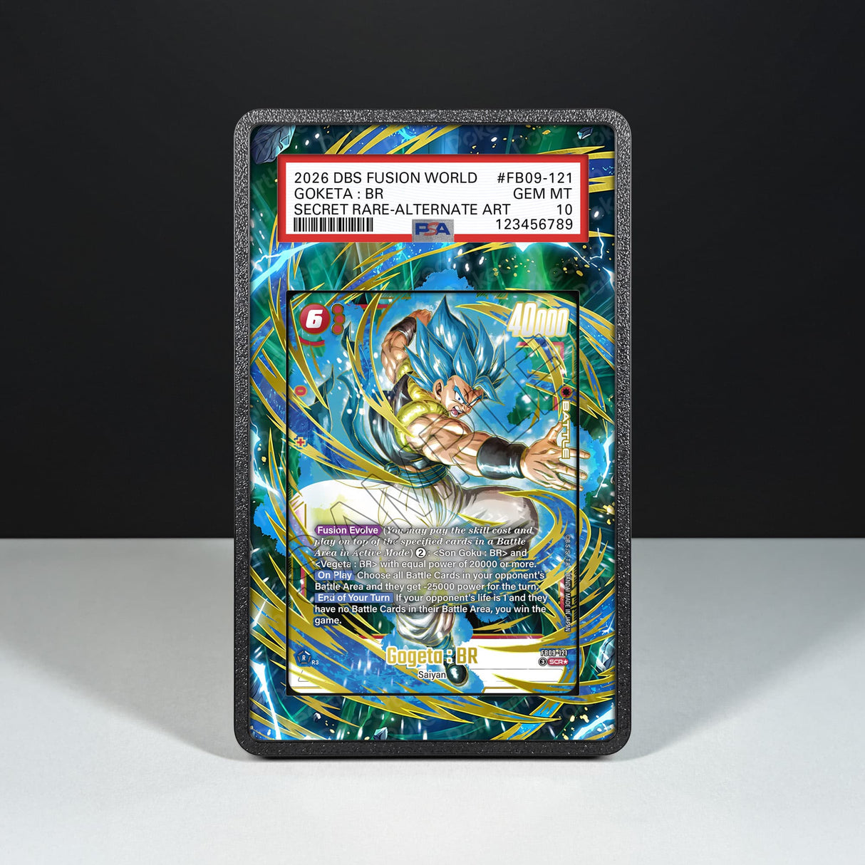 Gogeta : BR FB09-121 - Graded Card Extended Artwork Display Case - Display Case Extended Artwork Pokearth