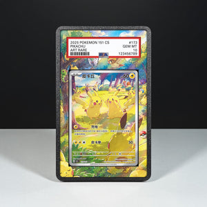 Pikachu 173/151 - Graded Card Extended Artwork Display Case - Display Case Extended Artwork Pokearth