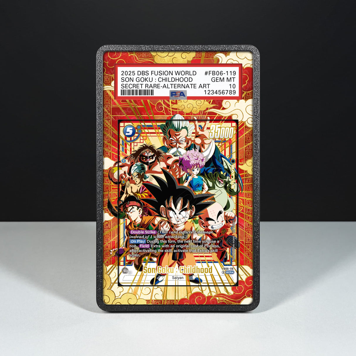 Son Goku : Childhood FB06-119 - Graded Card Extended Artwork Display Case - Display Case Extended Artwork Pokearth