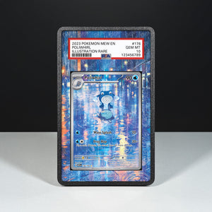Poliwhirl 176/165 - Graded Card Extended Artwork Display Case - Display Case Extended Artwork Pokearth