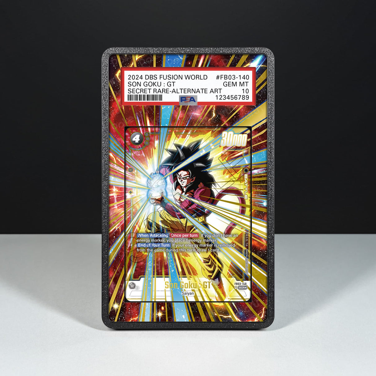 Son Goku : GT FB03-140 - Graded Card Extended Artwork Display Case - Display Case Extended Artwork Pokearth
