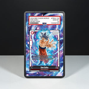 Son Goku FB04-129 - Graded Card Extended Artwork Display Case - Display Case Extended Artwork Pokearth