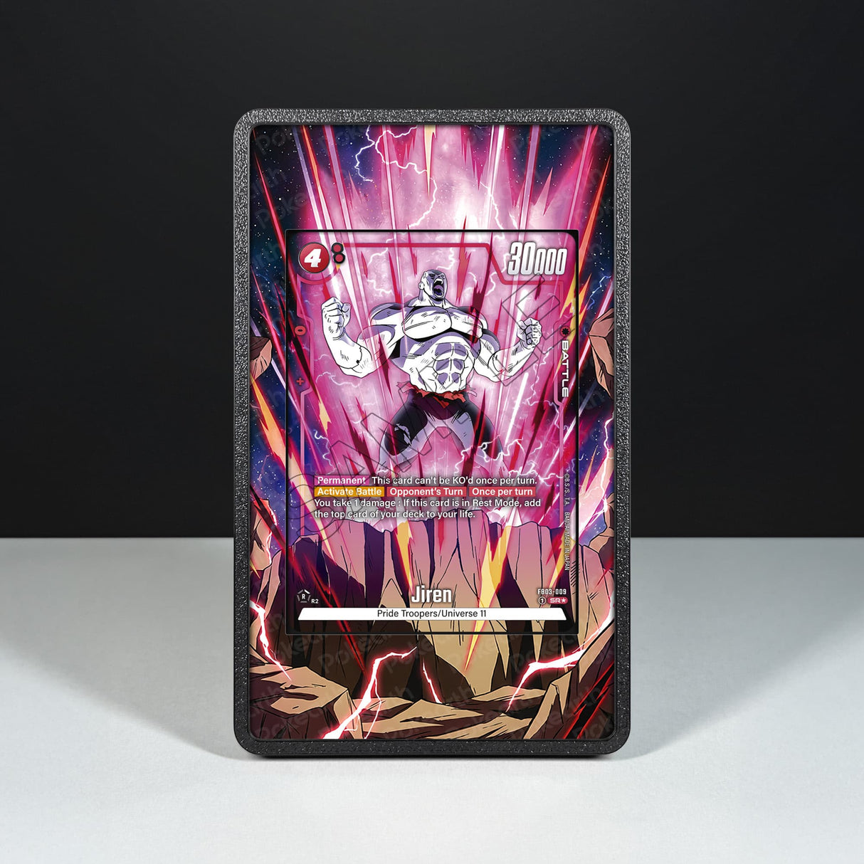 Jiren FB03-099 - Custodia con Artwork Esteso per Carte Dragon Ball - Display Case Extended Artwork Pokearth