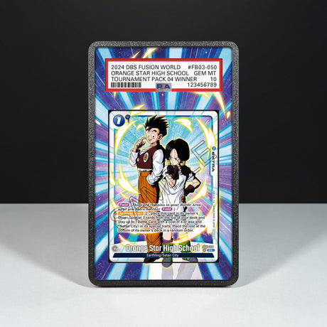Orange Star High School FB03-050 - Graded Card Extended Artwork Display Case - Display Case Extended Artwork Pokearth