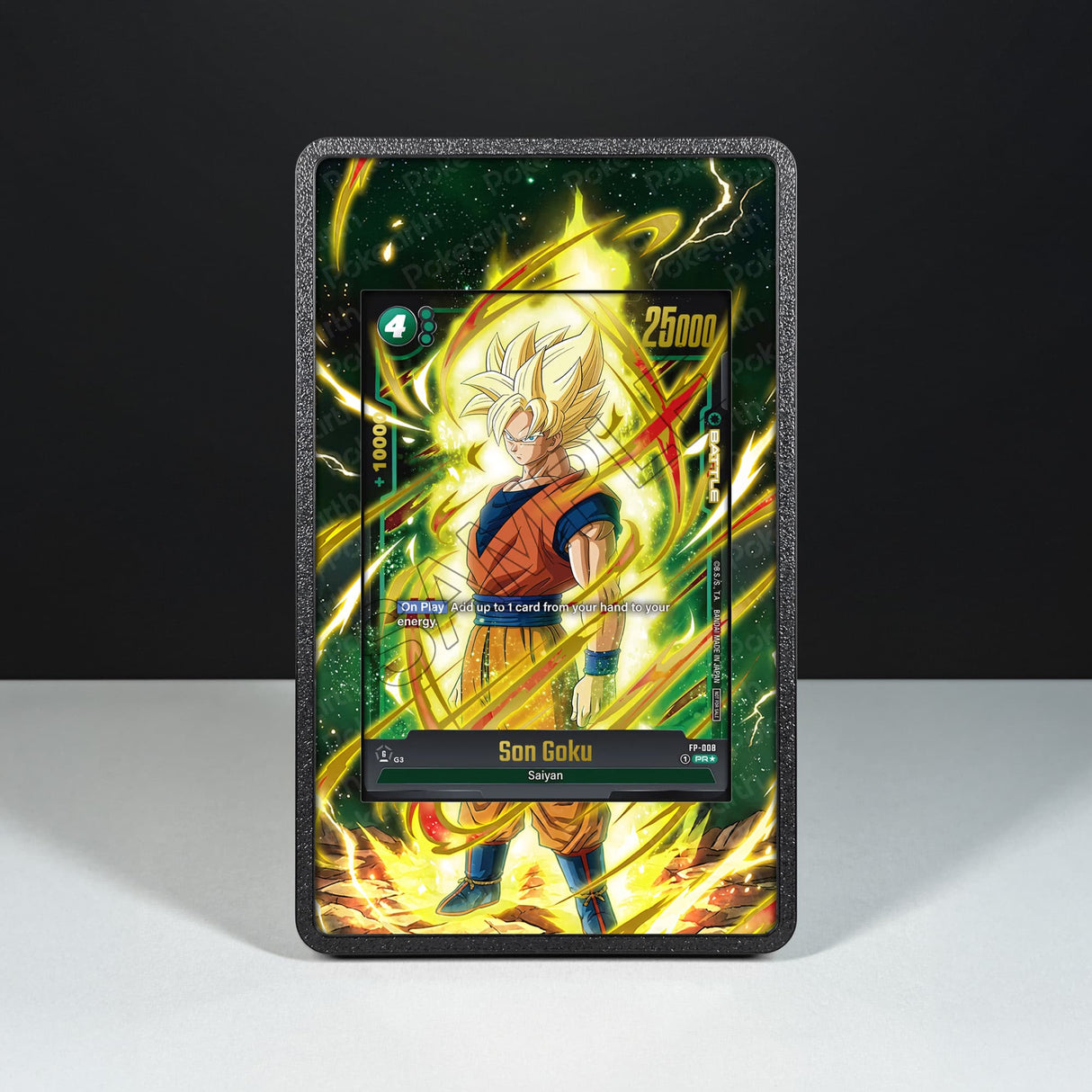 Son Goku FP-008 - Custodia con Artwork Esteso per Carte Dragon Ball - Display Case Extended Artwork Pokearth