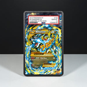 M Charizard EX 108/106 - Graded Card Extended Artwork Display Case - Display Case Extended Artwork Pokearth