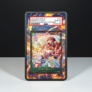 Monkey.D. Luffy OP13-118 - Custodia con Artwork Esteso per Carte Gradate - Display Case Extended Artwork Pokearth