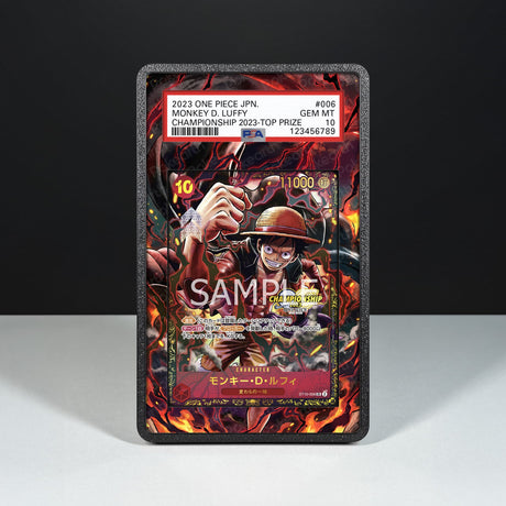 Monkey.D. Luffy ST10-006 - Custodia con Artwork Esteso per Carte Gradate - Display Case Extended Artwork Pokearth