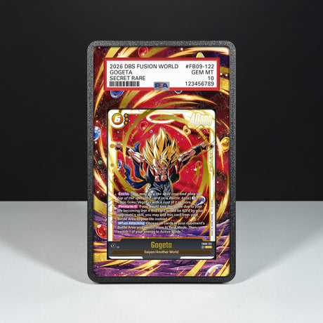 Gogeta FB09-122 - Graded Card Extended Artwork Display Case - Display Case Extended Artwork Pokearth