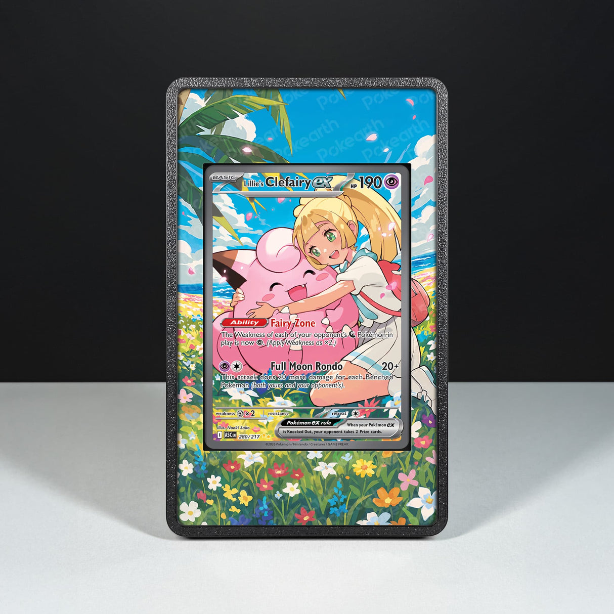 Clefairy ex di Lylia - Custodia con Artwork Esteso per Carte Pokémon - Display Case Extended Artwork Pokearth