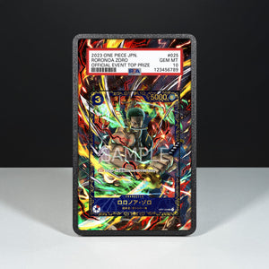 Roronoa Zoro OP01-025 - Graded Card Extended Artwork Display Case - Display Case Extended Artwork Pokearth