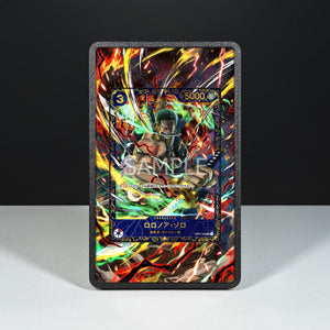 Roronoa Zoro OP01-025 - Custodia con Artwork Esteso per Carte One Piece - Display Case Extended Artwork Pokearth