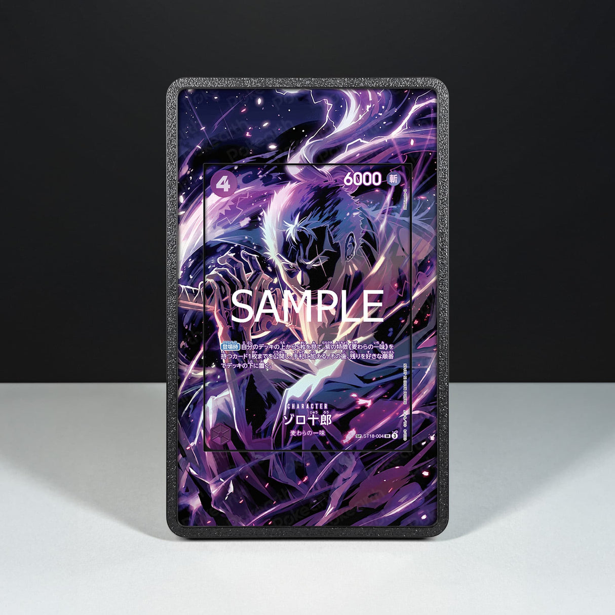 Zoro-Juurou ST18-004 - Custodia con Artwork Esteso per Carte One Piece - Display Case Extended Artwork Pokearth
