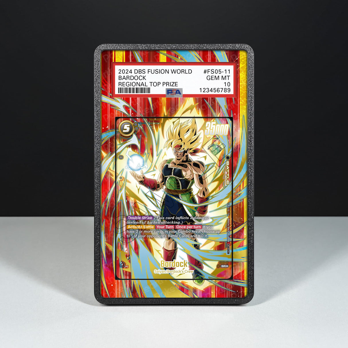 Bardock FS05-11 - Graded Card Extended Artwork Display Case - Display Case Extended Artwork Pokearth