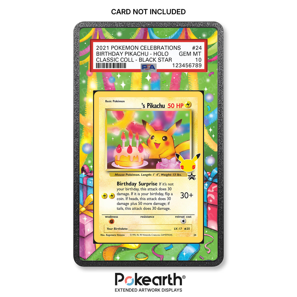 _____'s Pikachu 24 - Graded Card Extended Artwork Display Case