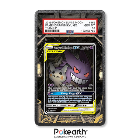 Gengar & Mimikyu GX 165/181 - Graded Card Extended Artwork Display Case - Display Case Extended Artwork Pokearth