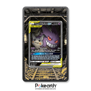 Gengar & Mimikyu GX 165/181 - Custodia con Artwork Esteso per Carte Pokémon - Display Case Extended Artwork Pokearth