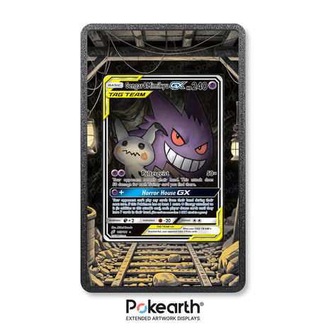 Gengar & Mimikyu GX 165/181 - Custodia con Artwork Esteso per Carte Pokémon - Display Case Extended Artwork Pokearth