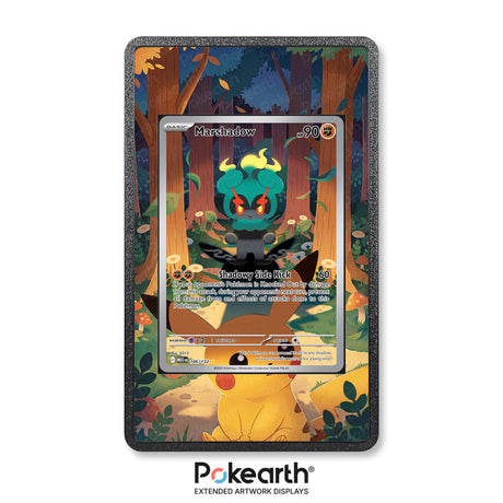Marshadow 146/132 - Custodia con Artwork Esteso per Carte Pokémon - Display Case Extended Artwork Pokearth