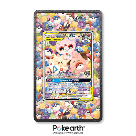 Togepi & Cleffa & Igglybuff GX 143a/236 - Custodia con Artwork Esteso per Carte Pokémon - Display Case Extended Artwork Pokearth