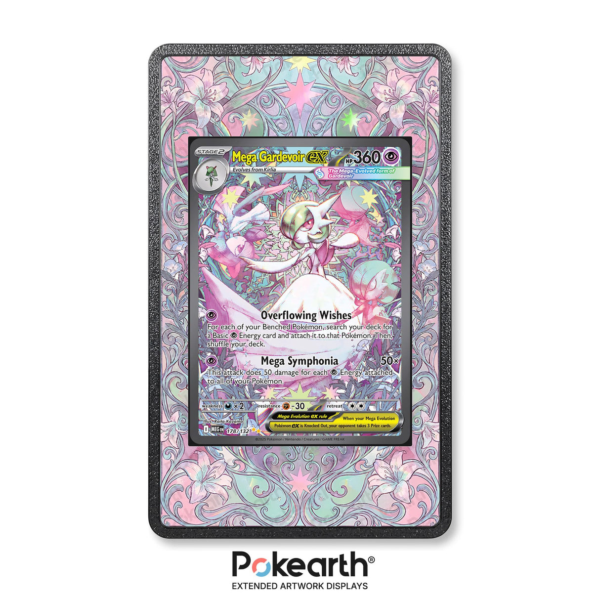 Mega Gardevoir ex 178/132 - Custodia con Artwork Esteso per Carte Pokémon - Display Case Extended Artwork Pokearth